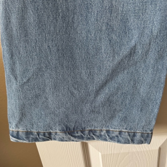 Princess Polly Jeans Womens Size 4 Blue Wide Leg High Rise Light Wash Denim - Picture 6 of 8